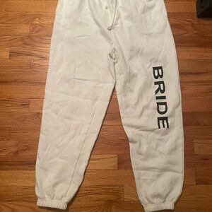 White Bride Sweatpants